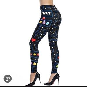 Pacman Patterned Soft Women's Leggings
